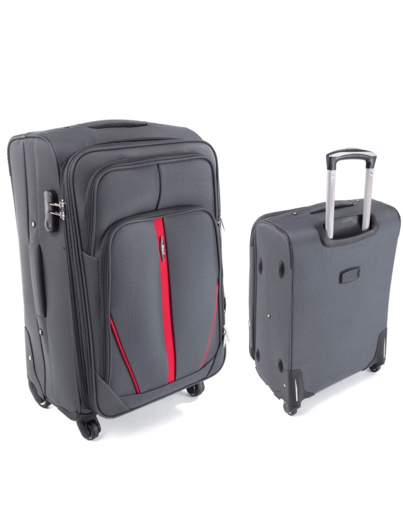 Großer Reisekoffer S-020 XXL GRAU